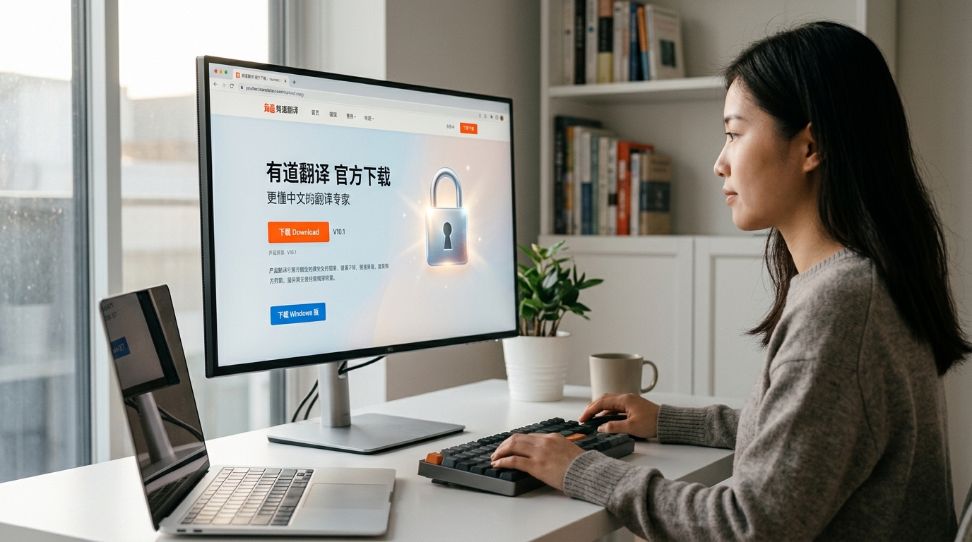 有道翻译官方安全下载页面示意图