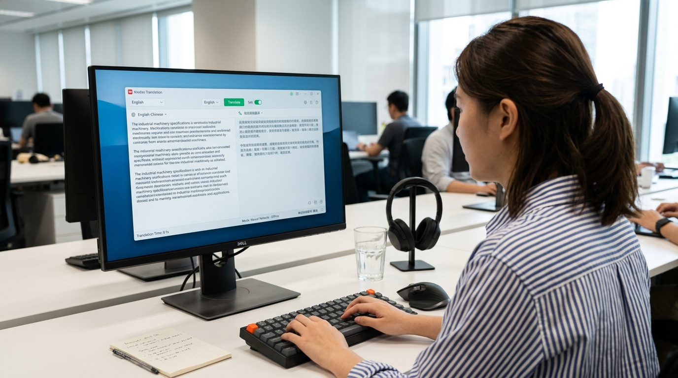 有道翻译电脑版技术文档翻译性能实测界面