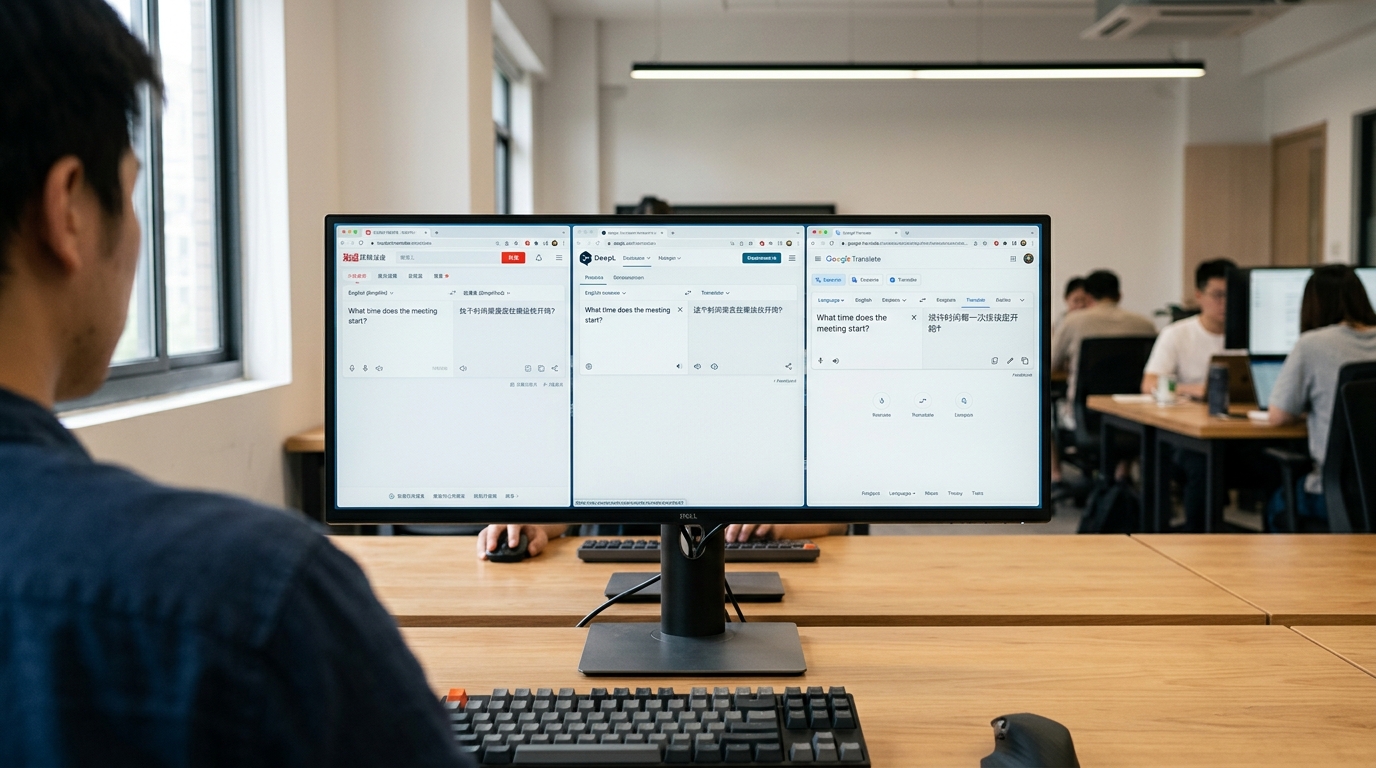 有道翻译与DeepL、Google翻译的功能对比